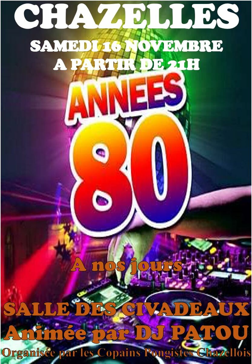 Soirée Année 80