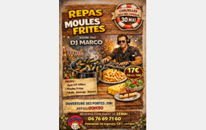 Inscription aide pour le repas moules frites