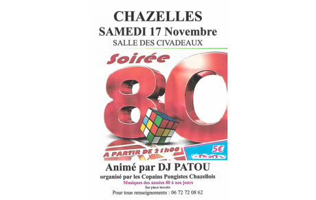 Soirée Année 80 à nos jours